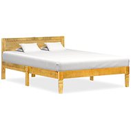Bed frame solid mangrove wood 120 cm - Bed Frame