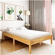 Bed frame solid oak wood 140x200 cm - Bed Frame