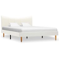 Bed frame white faux leather 120x200 cm - Bed Frame