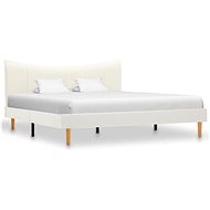 Bed frame white faux leather 140x200 cm - Bed Frame