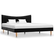 Bed frame black faux leather 140x200 cm - Bed Frame