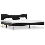 Bed frame black faux leather 180x200 cm - Bed Frame