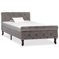 Bed frame gray velvet 90x200 cm - Bed Frame