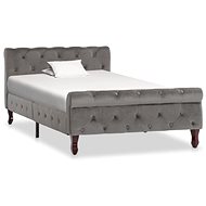 Bed frame gray velvet 100x200 cm - Bed Frame
