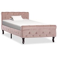 Bed frame pink velvet 90x200 cm - Bed Frame