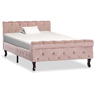 Bed frame pink velvet 100x200 cm - Bed Frame