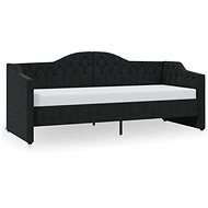SHUMEE válenda s matrací a USB90 × 200 cm, textil, černá, 3080294 - Postel