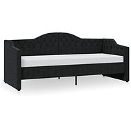 SHUMEE válenda s matrací a USB 90 × 200 cm, textil, černá, 3080304 - Postel