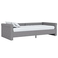SHUMEE válenda s matrací a USB 90 × 200 cm, textil, světle šedá, 3080312 - Postel