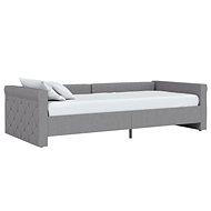 SHUMEE válenda s matrací a USB 90 × 200 cm, textil, světle šedá, 3080332 - Postel