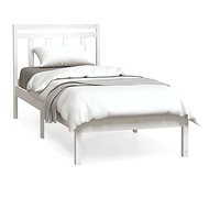 Rám postele bílý masivní dřevo 75 × 190 cm Small Single, 3100550 - Rám postele