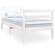 Rám postele bílý masivní dřevo 75 × 190 cm Small Single, 3100615 - Rám postele