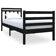 Rám postele černý masivní dřevo 75 × 190 cm Small Single, 3100618 - Rám postele