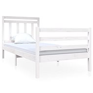 Rám postele bílý masivní dřevo 90 × 190 cm Single, 3100620 - Rám postele