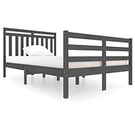 Rám postele šedý masivní dřevo 120 × 200 cm, 3100651 - Postel
