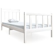 Rám postele bílý masivní dřevo 90 × 190 cm Single, 3100685 - Rám postele