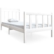 Rám postele bílý masivní dřevo 90 × 200 cm, 3100705 - Postel