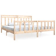 Rám postele masivní dřevo 200 × 200 cm, 3100978 - Postel