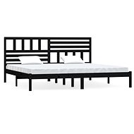Rám postele černý masivní borovice 180 × 200 cm Super King, 3101042 - Postel