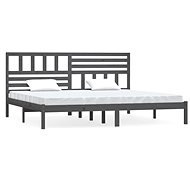 Rám postele šedý masivní borovice 200 × 200 cm, 3101045 - Postel