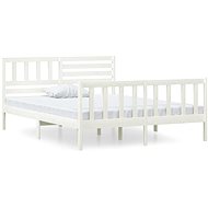 Rám postele bílý masivní dřevo 120 × 190 cm Small Double, 3101124 - Rám postele