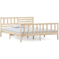 Rám postele masivní dřevo 140 × 190 cm, 3101133 - Rám postele