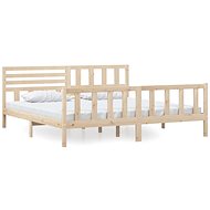 Rám postele masivní dřevo 200 × 200 cm, 3101173 - Postel