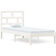 Rám postele bílý masivní dřevo 75 × 190 cm Small Single, 3101179 - Rám postele