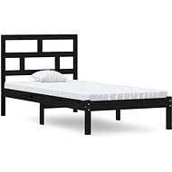 Rám postele černý masivní dřevo 90 × 190 cm Single, 3101187 - Rám postele