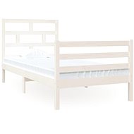 Rám postele bílý masivní dřevo 90 × 190 cm Single, 3101249 - Rám postele