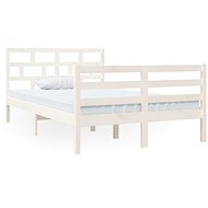 Rám postele bílý masivní dřevo 120 × 190 cm Small Double, 3101254 - Rám postele