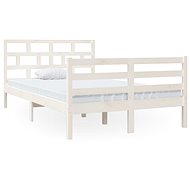 Rám postele bílý masivní borovice 120 × 200 cm, 3101279 - Postel
