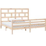 Rám postele masivní borovice 200 × 200 cm, 3101303 - Postel