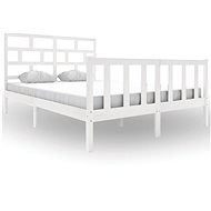 Rám postele biely masívna borovica 160 × 200 cm, 3101359 - Rám postele