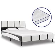 Bed with memory foam mattress artificial leather 140x200 cm - Bed