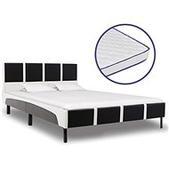 Bed with memory foam mattress artificial leather 140x200 cm - Bed