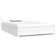 Rám postele se zásuvkami bílý 120 × 190 cm Small Double, 3103540 - Rám postele