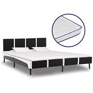 Bed with memory foam mattress artificial leather 180x200 cm - Bed