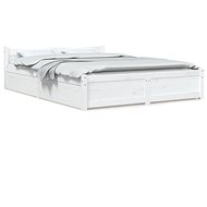 Rám postele se zásuvkami bílý 140 × 200 cm, 3103560 - Bed