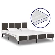 Bed with memory foam mattress artificial leather 180x200 cm - Bed
