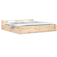 Rám postele se zásuvkami 200 × 200 cm, 3103579 - Postel