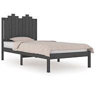 Rám postele šedý masivní borovice 75 × 190 cm Small Single, 3103740 - Rám postele