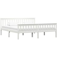 Bed solid pine wood white 180x200 cm - Bed