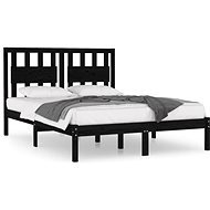 Rám postele čierny masívna borovica 120 × 200 cm, 3103932 - Rám postele