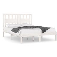 Rám postele bílý masivní borovice 200 × 200 cm, 3103954 - Postel