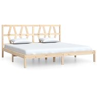 Rám postele masivní borovice 200 × 200 cm, 3104018 - Postel