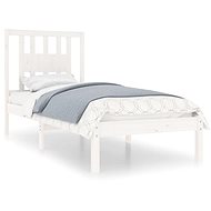 Rám postele bílý masivní dřevo 75 × 190 cm Small Single, 3104024 - Rám postele