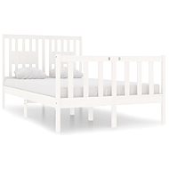 Rám postele bílý masivní dřevo 120 × 190 cm Small Double, 3104099 - Rám postele