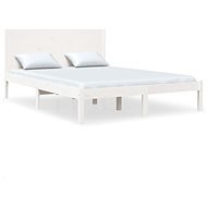 Rám postele bílý masivní borovice 120 × 200 cm, 3104149 - Rám postele