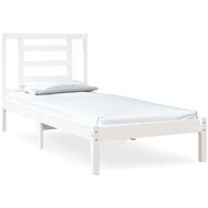 Rám postele bílý masivní dřevo 75 × 190 cm Small Single, 3104309 - Rám postele